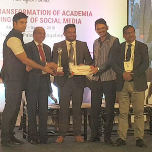 Received an Award from ASMA(a leading social media firm in Higher Education Sector) for India's Top 30 social Media Marketers in Education.