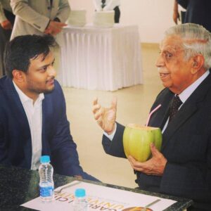 With Justice M.N.Venkatachaliah, Former Chief Justice of India.